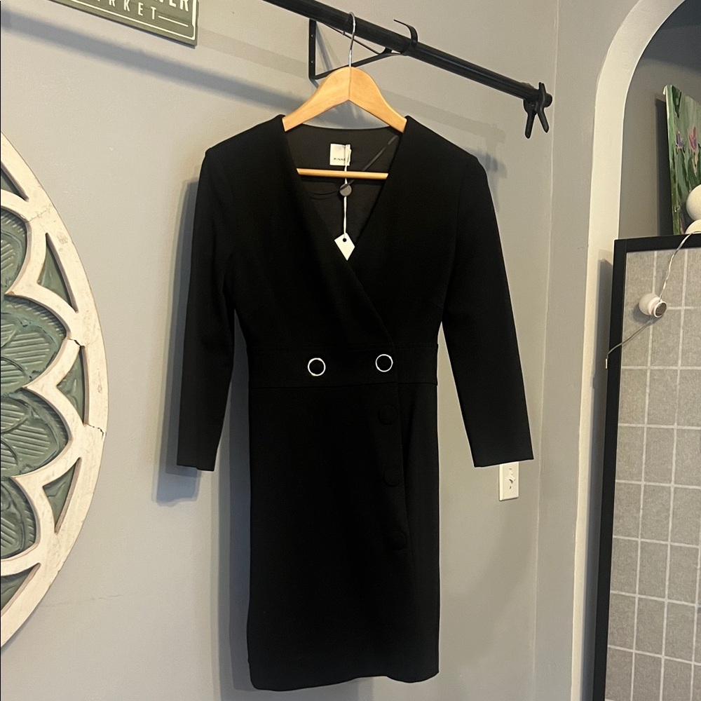 Pinko Black Long Sleeve Dress